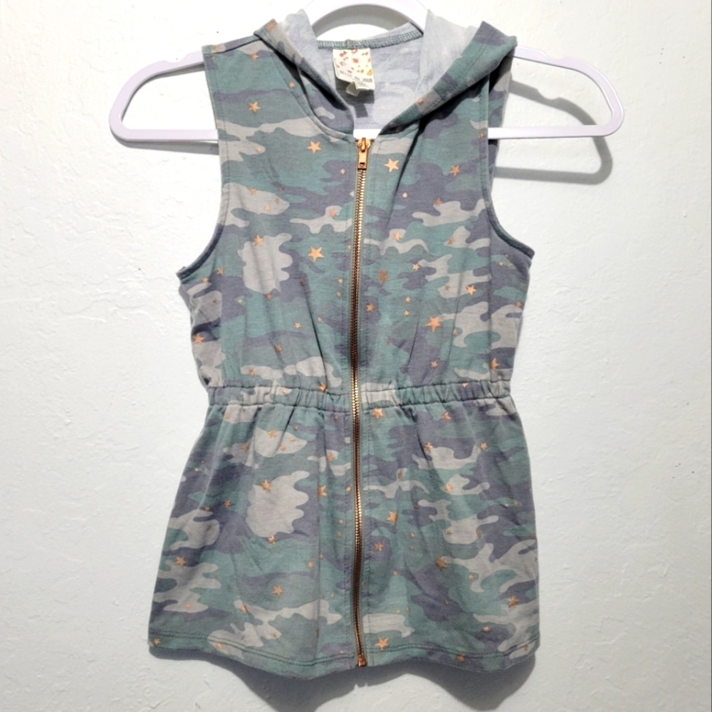 Bella Du Jour Girls Camo full Zip Hooded Vest 5
